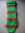 pull  chien tricoté main vert fluo taille  30cm