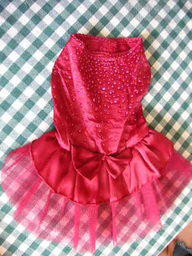 robe bordeaux tulle taille XS