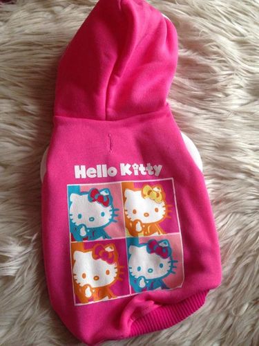 Sweat capuche HELLO KITTY taille 30cm dos