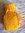 Pull chiot tricoté main dos 8cm jaune/orange