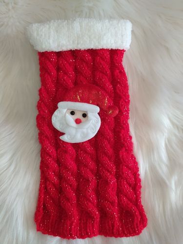 Pull tricoté main Noël
